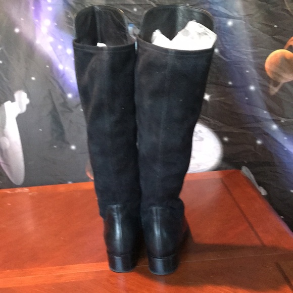 Cole Haan black leather boots size 8B - Picture 4 of 16